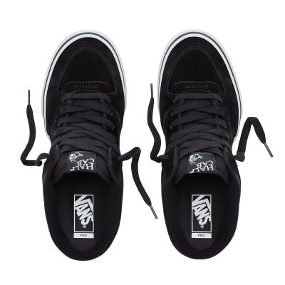 Vans Half Cab Pro - Kadın Kaykay Ayakkabısı (Siyah Beyaz)